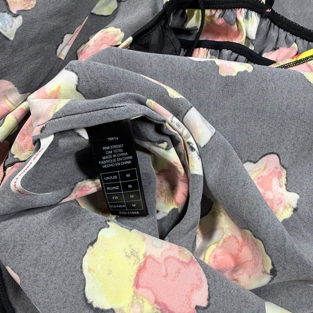 Heidi klum Satin Floral Eau De Intimate Robe Slip Set Size Medium - Picture 5 of 11